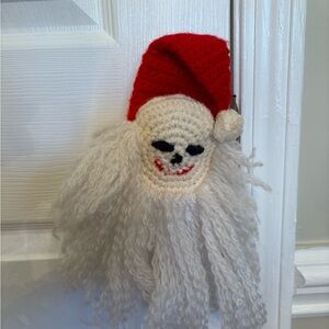 vintage (1970’s) crochet Santa Claus Christmas door knob cover